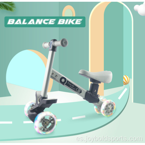 Ruedas de PU 1-3 años bicicleta de equilibrio de empuje